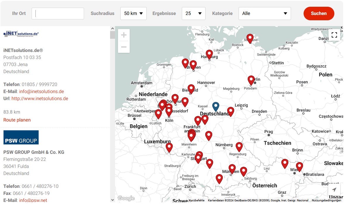 Benno MailArchiv Partner Karte